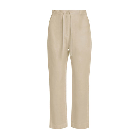 Pantalone Donna boyfriend in lino Beige Tommy Hilfiger- Francavilla Moda